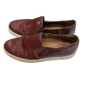 Frye Gemma Block Genuine Calf Hair Slip On Sneaker